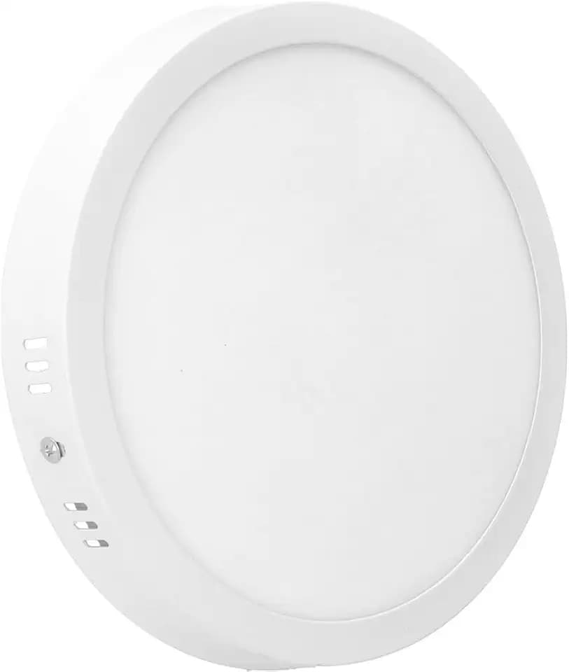 JANDEI - 18W Rundes LED Anbau Downlight Weißes Licht (entspricht 140W), Aluminium, Mattweißer Ring (Naturweiß 4200K)