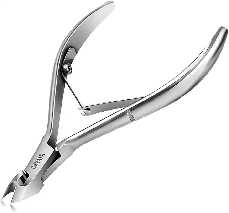 BEZOX Präzisions Nagelhautzange, Nicht wie andere Zangen für tote Haut，mit Metallpulver-Spritzgusstechnologie, bietet ein besseres Griffgefühl, schärfere Klinge und längere Lebensdauer für Hautzange