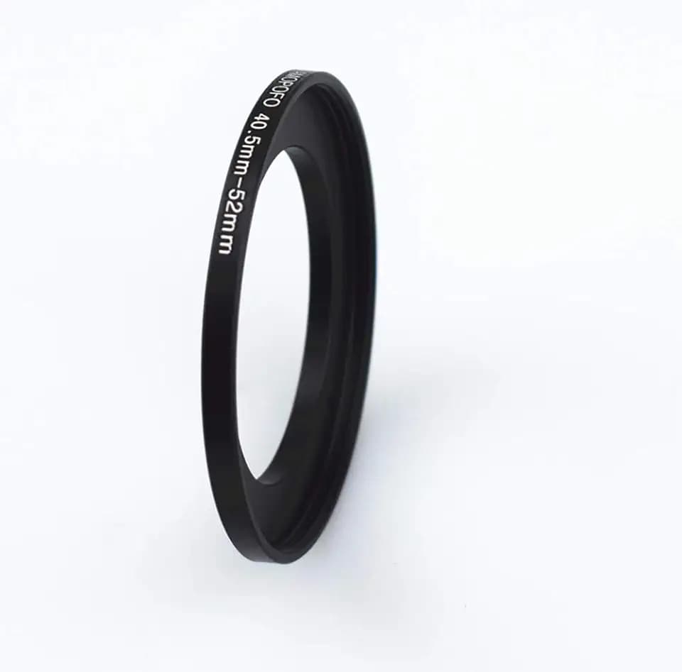 40.5mm to 52mm Metal Step Up Ring Adapter for Canon,for Nikon,for Sony,for Fuji, Camera Lenses & UV,ND,CPL Camera Filters, Made from CNC Machined Space Aluminum with Matte Black Electroplated Finish