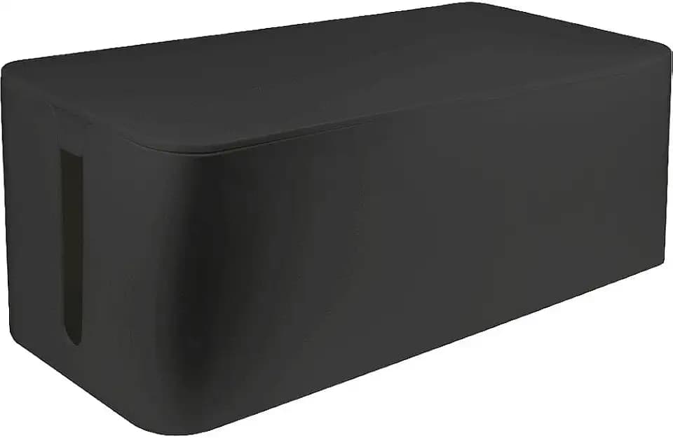 LogiLink KAB0062 - Kabelbox groß (407 x 157 x 133,5 mm), schwarz