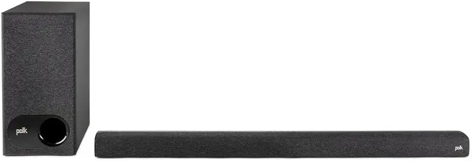 Polk Audio Signa S3 Sound Bar & Wireless Subwoofer, Low-Profile Design