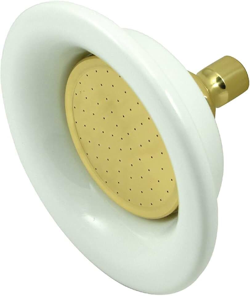 Kingston Brass P60PB Designer Trimscape Victorian Sunflower Showerhead, Polished Brass 6.25 x 6.25 x 4