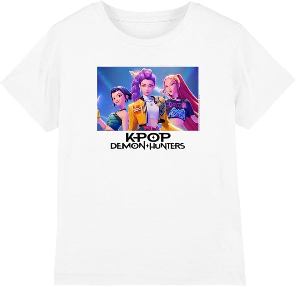 K-Pop Demon Hunters - Heroic Huntrix Huntr/X Kids T-Shirt, White