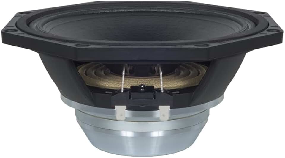 B&C Speakers 8NW51 8-inch Neo Mid Bass Woofer Cone TWP Waterproof Both Sides LF Drivers 2" Ventilated Copper Voice Coil Gap 200 Wrms 400 Watts Peak Audio PA System 8 Ohm