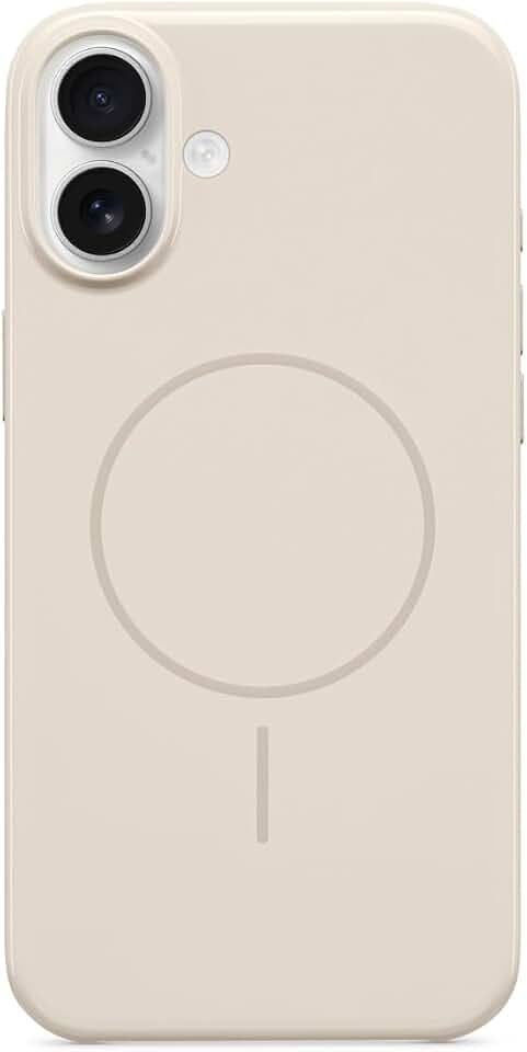 Beats iPhone 16 Plus Case - MagSafe, Kratzfeste Schutzhülle, passgenau, Innenfutter aus Mikrofaser - Felsbeige