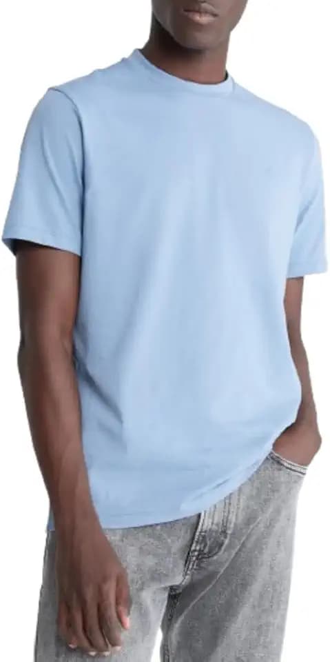 Calvin Klein Short Sleeve Smooth Cotton Crew Neck Tee
