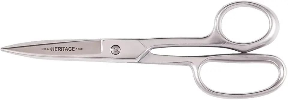 Klein Tools G758HC Scissors, Made in USA, Utility Shear for Use in Poultry and Other Sanitary Environments, Stainless Steel, 8-Inch