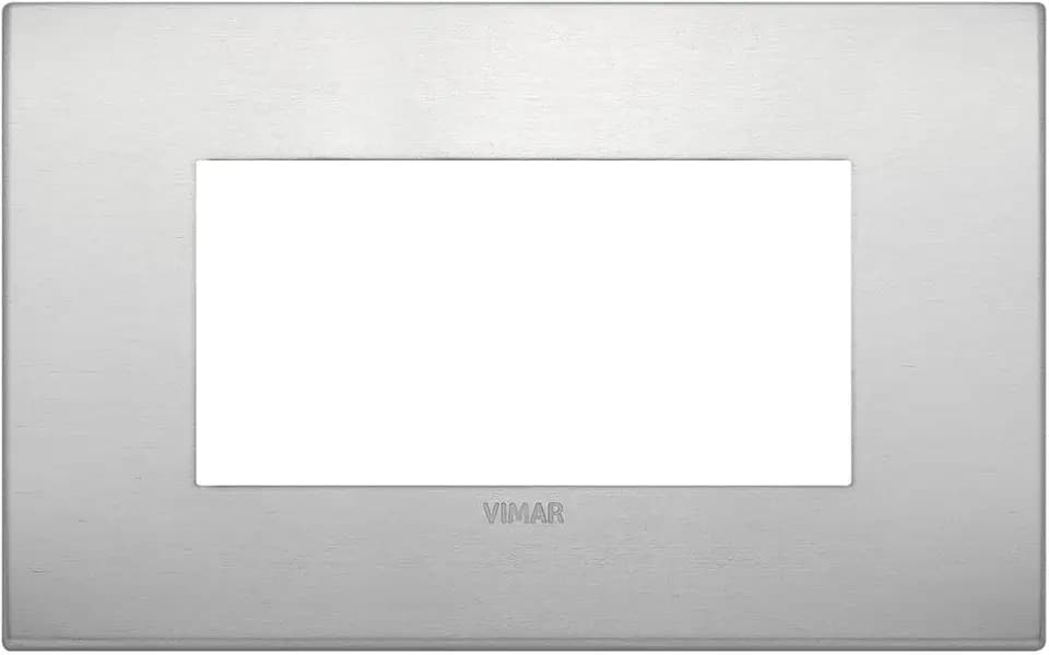 VIMAR SERIE Arke – Rahmen Classic 4 Module Aluminium