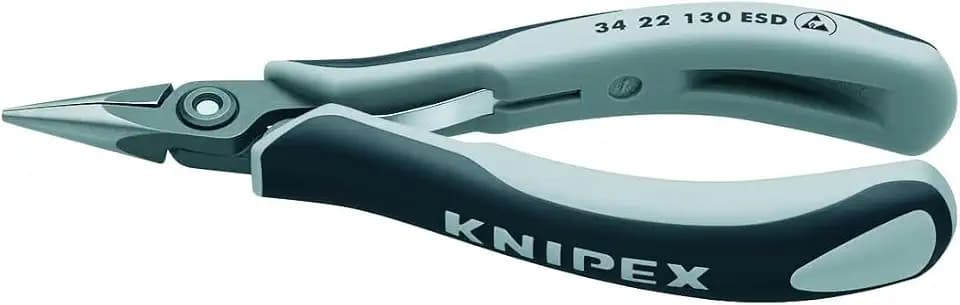 KNIPEX Präzisions-Elektronik-Greifzange ESDmit, 34 22 130 ESD