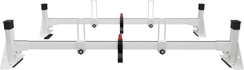 Ladder Roof Rack for Ford Transit Connect 2014-on, Heavy Duty Steel Cargo Van Ladder Rack, 500 lbs Load Capacity (2 Crossbars)