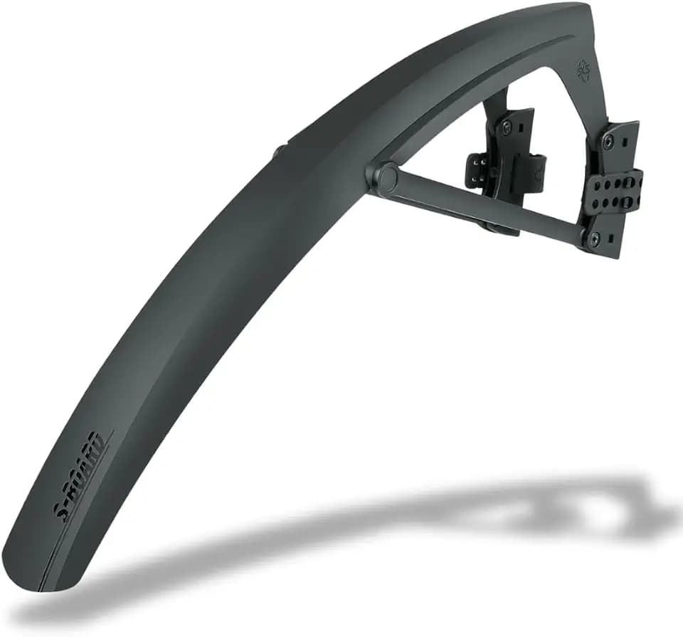 SKS GERMANY S-BLADE / S-BOARD Schutzblech 28" (Fahrrad-Spritzschutz für Rennräder, Quick-Release-Befestigung, Winkelverstellbar, Made in Germany)