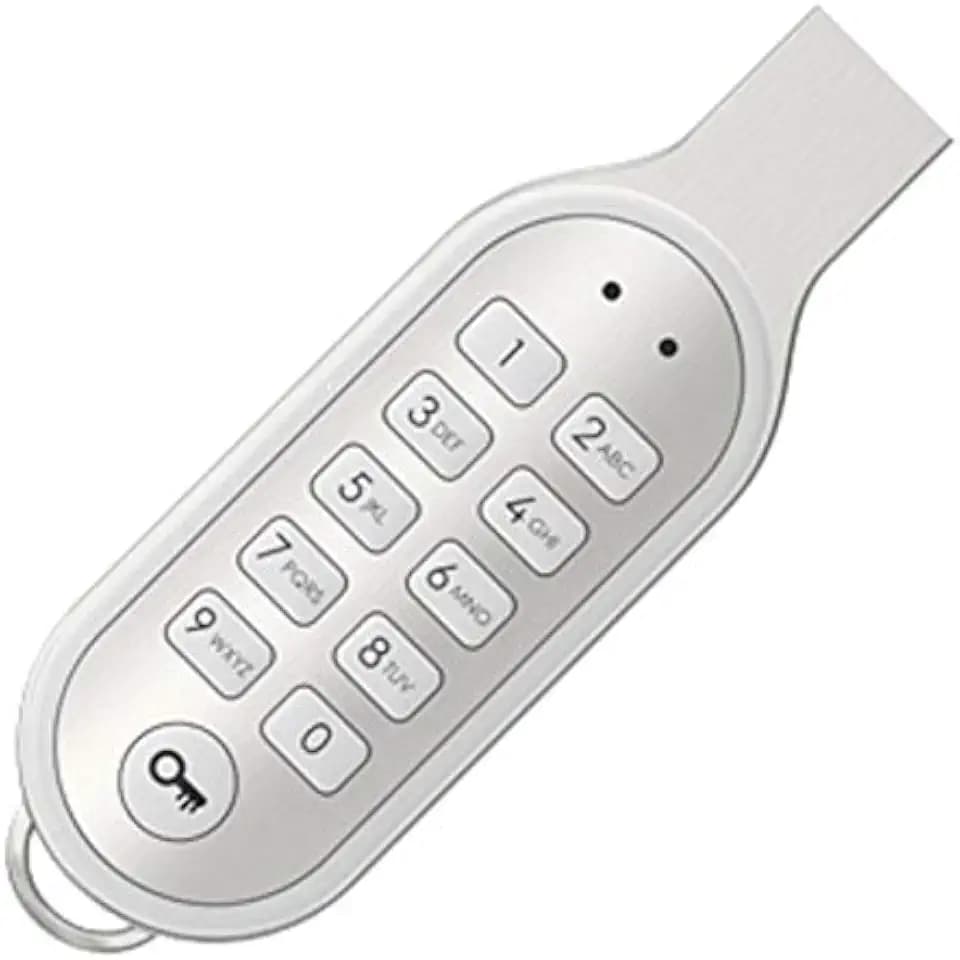 Sicherer USB 2.0 Stick 16 GB mit PIN Code Eingabe 100% Hardwareverschlüsselung (Alu/Weiß)