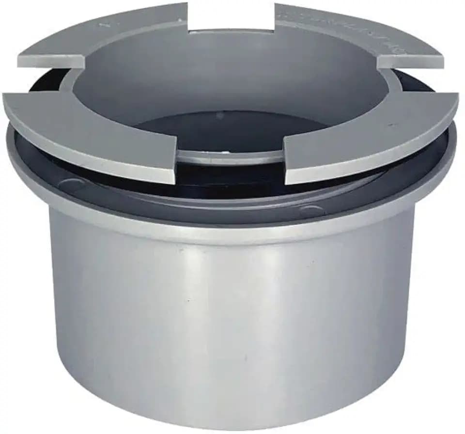 Ablaufrinne aus PVC für Zwinger mit flachem Boden, Ø 80 cm, Grau