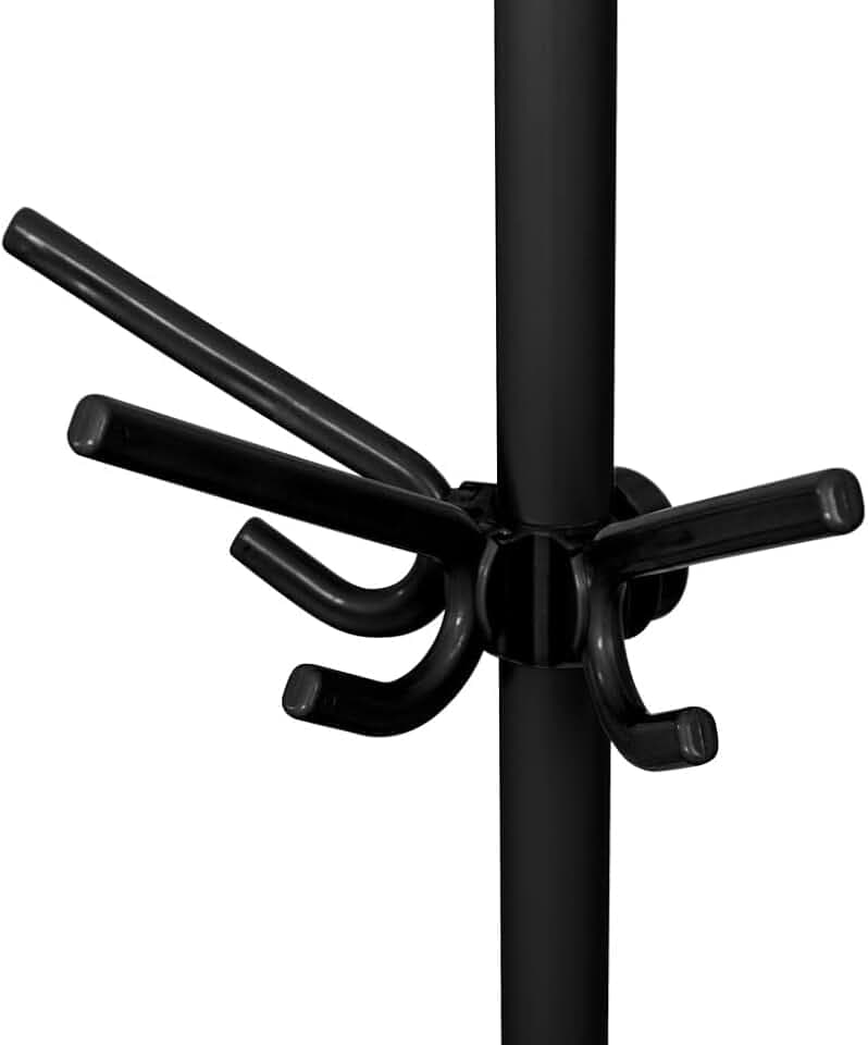 WENKO Dreierhaken Mod. Herkules Set 2 Kleiderhaken für Teleskop-System aus stabilem Kunststoff ideal für Hüte Schals Jacken Maße 29 x 12,5 x 15 cm Schwarz