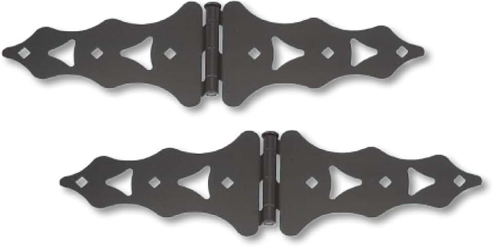 10" Traditional Double Strap Hinge (Black) NW38946Q
