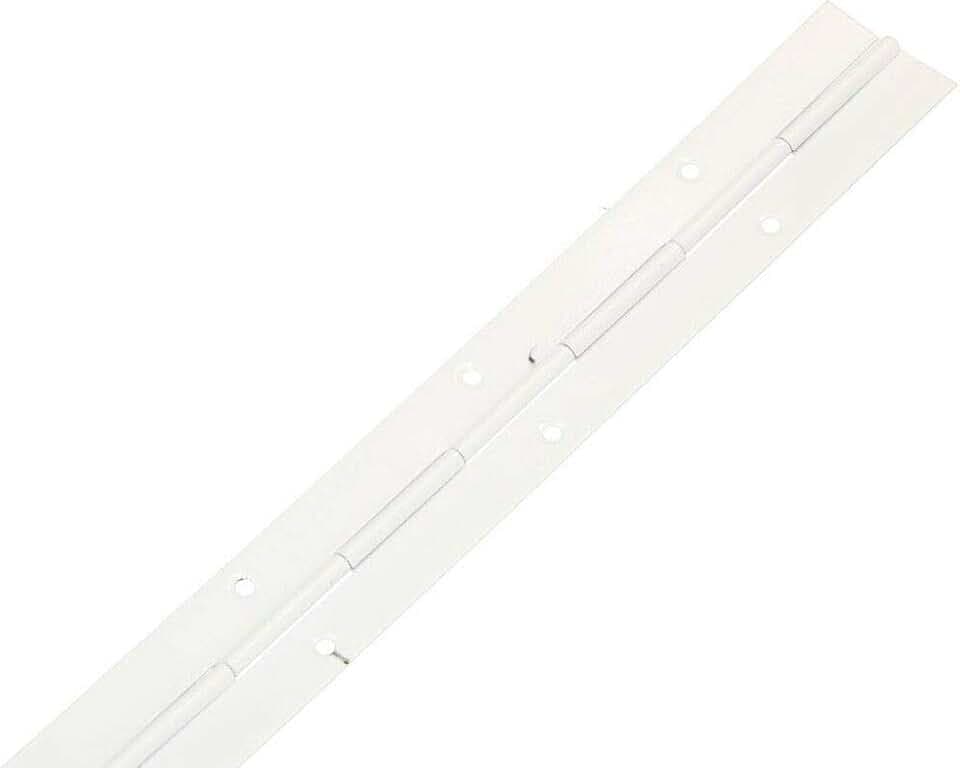 KOTARBAU® Stangenscharnier Klavierband 300/31 mm Weiß Teilbar/Schneidbar Scharnier Kürzbar Stabil Anschweißband Scharnierband Möbelscharnier