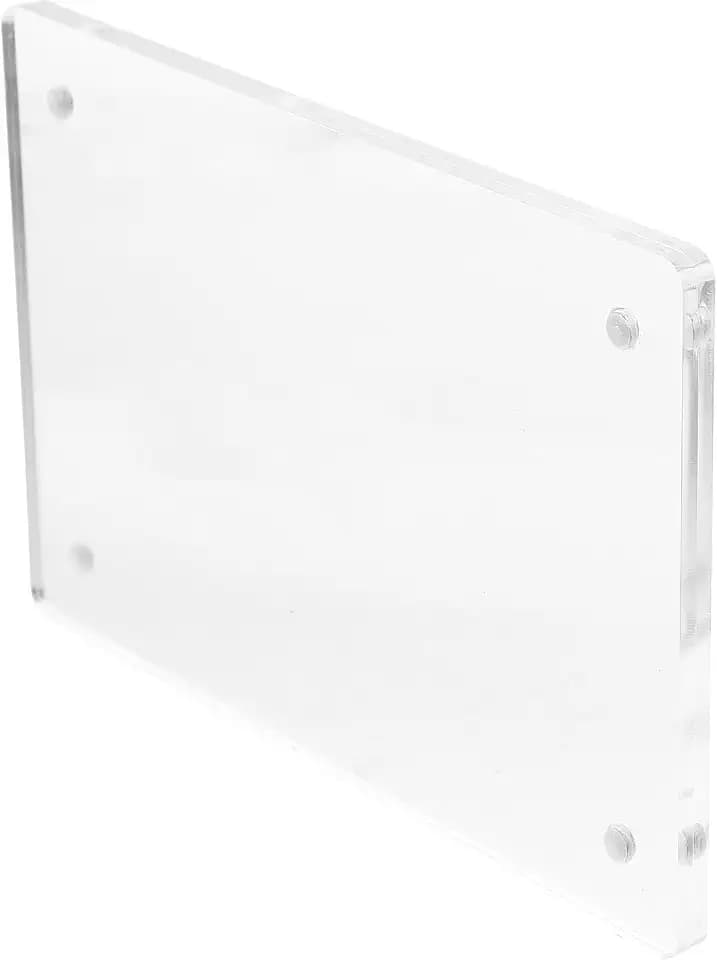 FOMIYES Acrylic Display Sign Holder with Magnet, Single or Double Sided