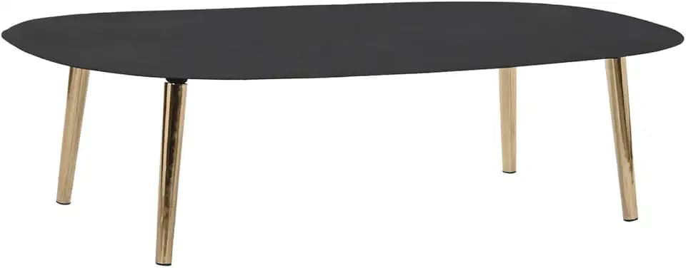 DKD Home Decor Couchtisch der Marke, Mehrfarbig, aus Aluminium und Eisen, 60 x 122 x 30 cm