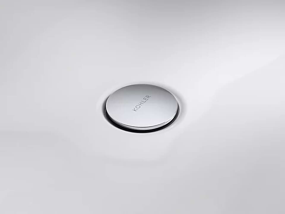 Kohler RH1274364-CP Clicker Drain with Overflow in Polished Chrome