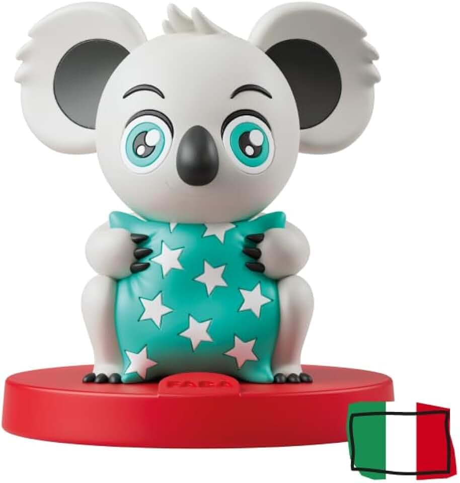 FABA Klangfigur Le Coccole Della Buonnight - Canzoncine - Spielzeug, pädagogische Inhalte, italienische Version, Kinder 0+ Jahre