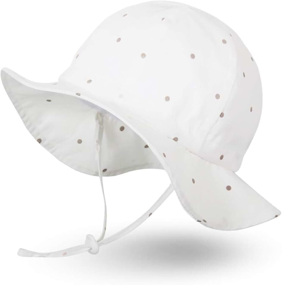 Ami&Li tots Mädchen Sonnenhut Verstellbarer Hut mit breiter Krempe Sonnenschutz UPF 50 für Baby Mädchen Jungen Säugling Kind Kleinkind Unisex