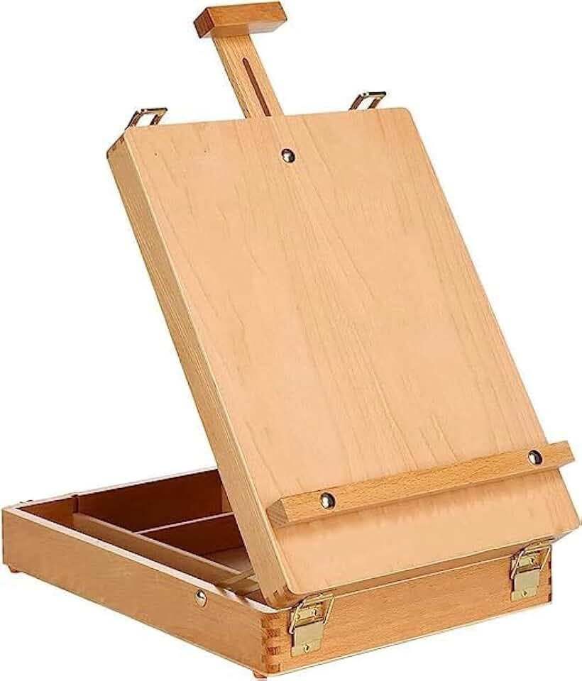 Holzstaffelei, verstellbare Tischstaffelei, tragbare Kunststaffelei