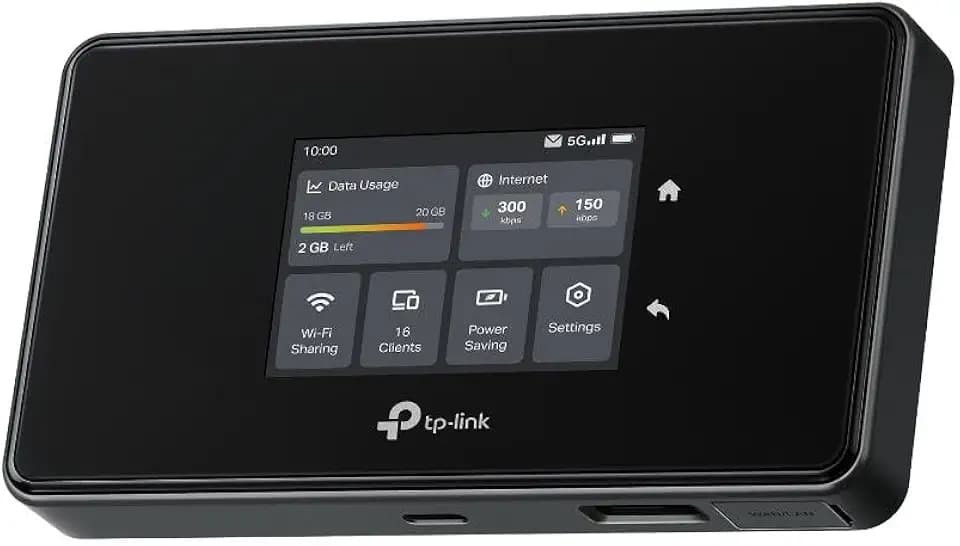 TP-Link 5G Mobile Hotspot Tri-Band AXE3600 6E Portable Wi-Fi Router