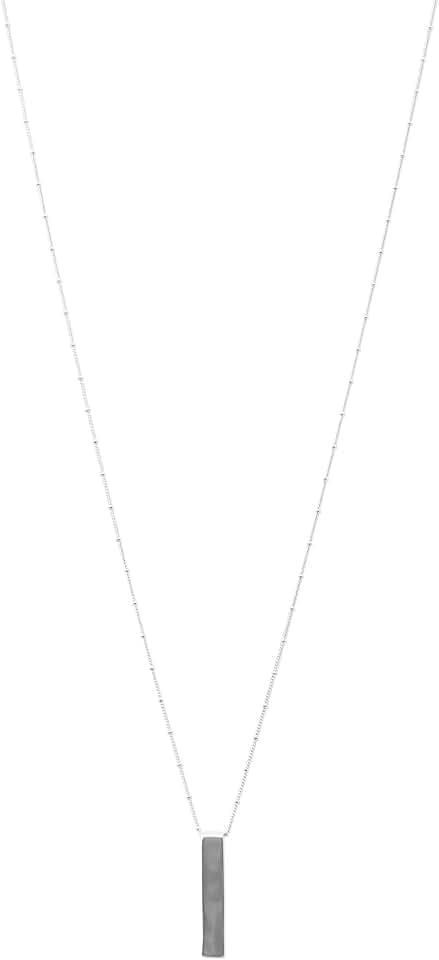 Lucky Brand Women's Organic Bar Pendant Necklace, Gold, One Size