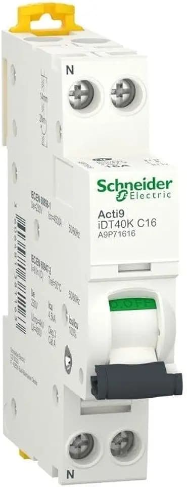 Schneider Electric Acti9 iDT40K Miniaturüberlastschalter Typ C, Pol 1-polig 20A 230V ac, Abschaltvermögen 4500 A Acti9