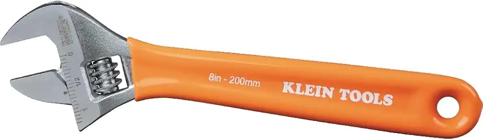 KLEIN TOOLS O5078 8-Inch Extra-Capacity Adjustable Wrench