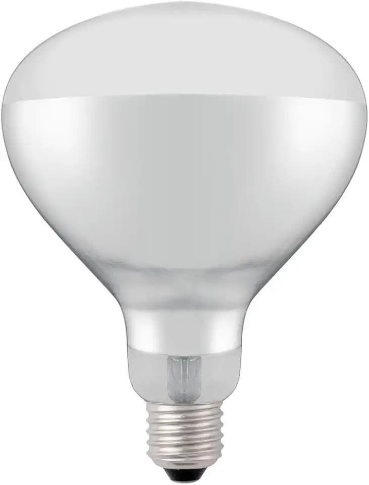 HENDI Infrarotlampe, für Wärmelampen und Wärmebrücken, zum Warmhalten von Speisen, Bruchsicher, E27 Fassung, helles weißes Licht, Speisenwärmer, 230V/250W, ø125x(H) 170mm
