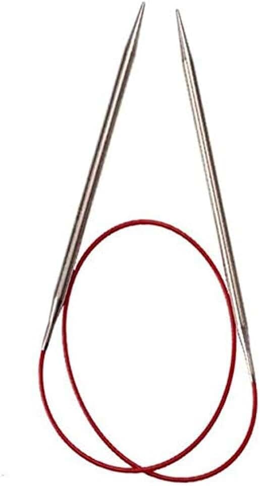 ChiaoGoo SS Red Lace Circular, 40-Inch (100 cm), US 4 (3.5 mm)