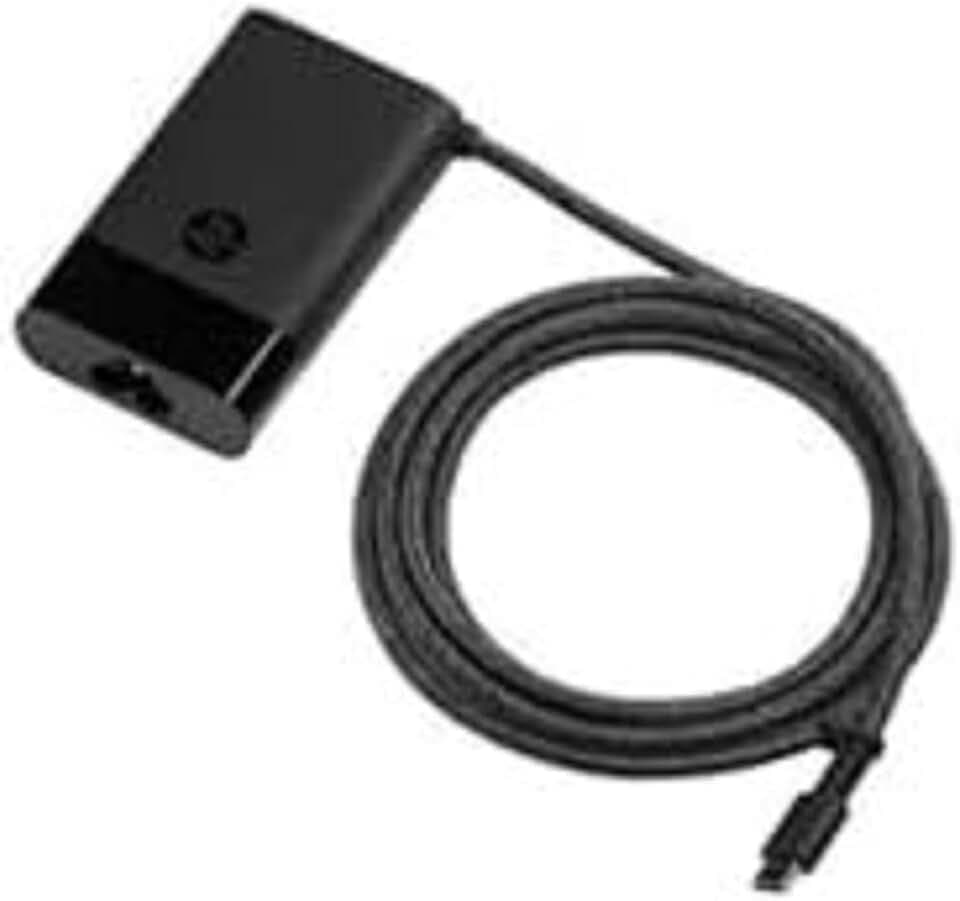 HP USB-C 65 W Ladegerät, Italienischer Stecker, Universalnetzteil 5-20 V, kompatibel mit HP OmniBook Laptops und Anderen Geräten mit USB Type-C (PD), Schnellladung, kompakt, Schwarz