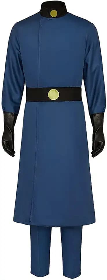 Saniplaycos Men's Dr.Drakken Cosplay Costume Blue Uniform Outfits for Halloween Carnival
