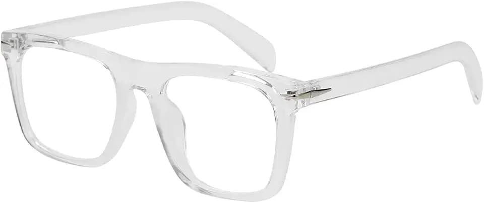 JOVAKIT Square Frame Glasses for Women Men Non-prescription Clear Lens Eyeglasses Anti-Blue Light Lens Eyewear