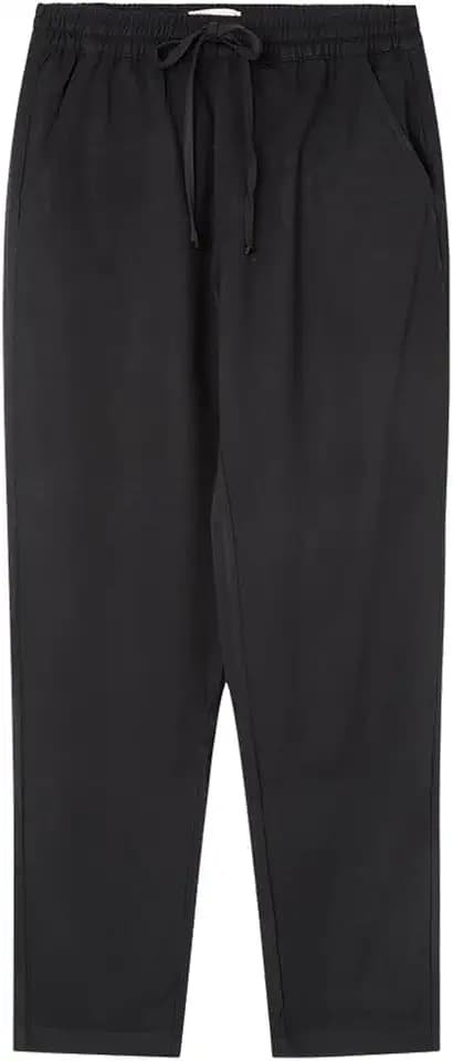 Springfield Damen Hose Jogger fließend Joggerfluidoconcinturaelásticaycordones,bolsillofalsoenlapartetrasera