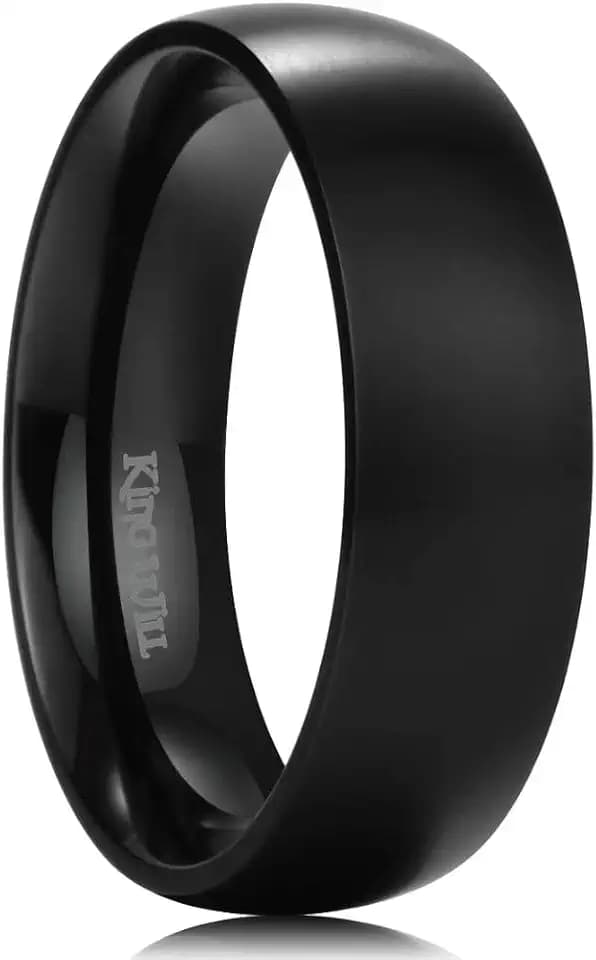 King Will Titanium Wedding Band for Men Women Size 4-16