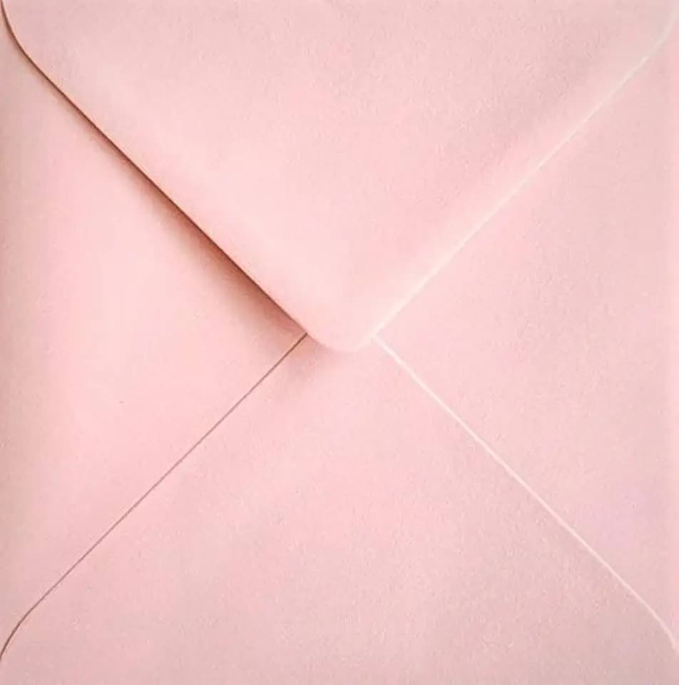 Briefumschläge, quadratisch, gummiert, 100 g/m², 15 x 15 cm, Rosa