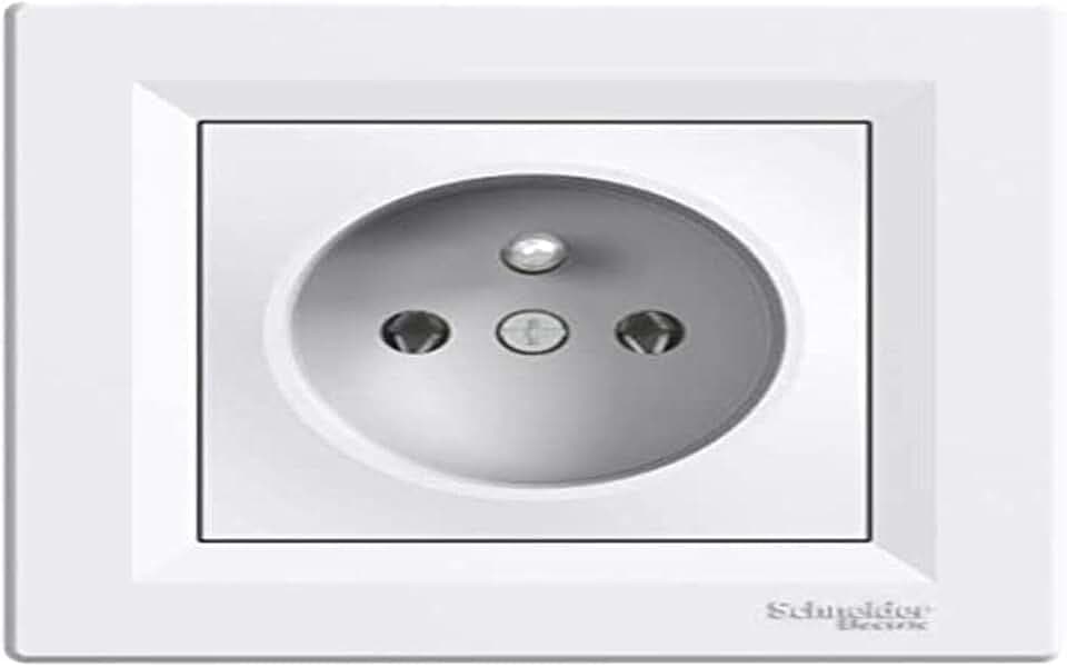 Schneirder – Steckdose 2P+T Standard 16 A IP20 weiß – Asfora – EPH2800121