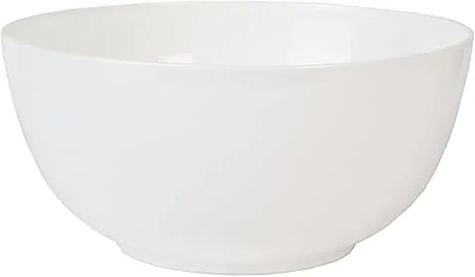 Everyday White by Fitz and Floyd Nevaeh Deep Serve Bowl, 8.5 Inch