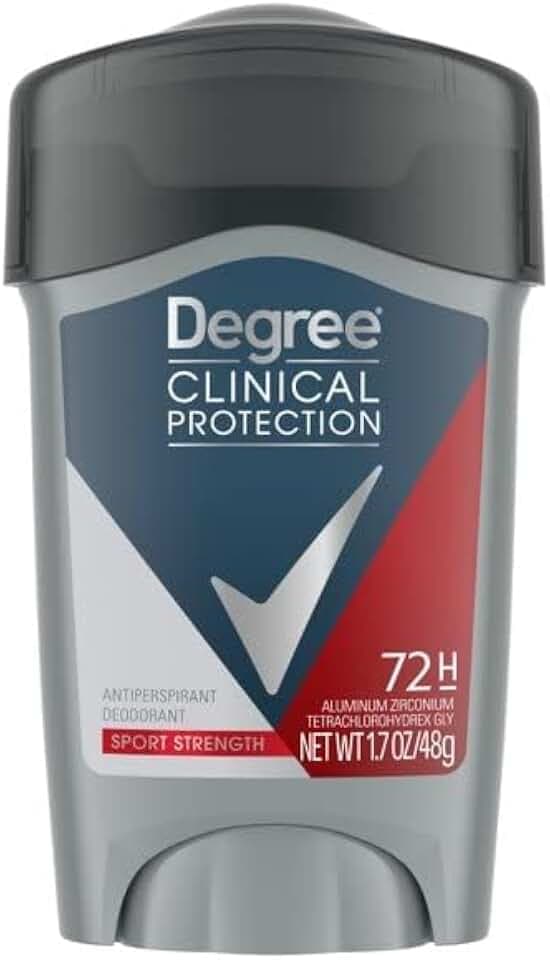 DEGREE Men Clinical Protection Sport Strength Antiperspirant & Deodorant, 1.7 Ounce, Pack of 3 (Packaging may vary)