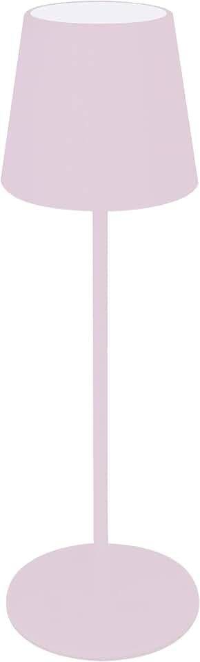 Majestic AGATA LED-Tischleuchte, kabellos, wiederaufladbar, lange Lebensdauer, Touchdimmer, warm-natürliches Licht, für Innen- und Außenbereich, IP54, H37 cm, Pastellrosa