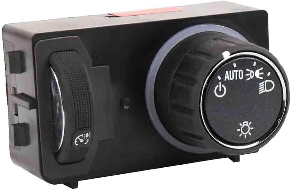 GM Genuine Parts 84472677 Black Carbon Headlamp Switch