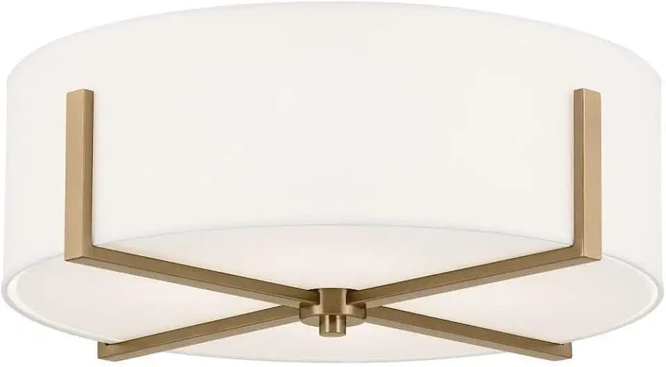 Kichler Malen 20" 4-Light Flush Mount Light, Champagne Bronze