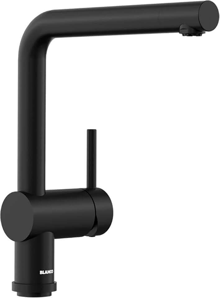 BLANCO LINUS | Küchenarmatur in schwarz matt | Niederdruck