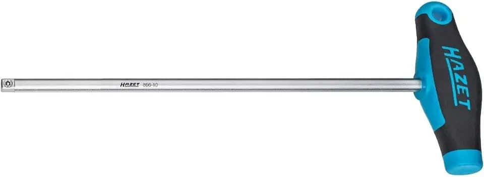 HAZET Steckgriff mit T-Griff 866-10, 1/4 Zoll (6,3 mm) Vierkant, 295 mm