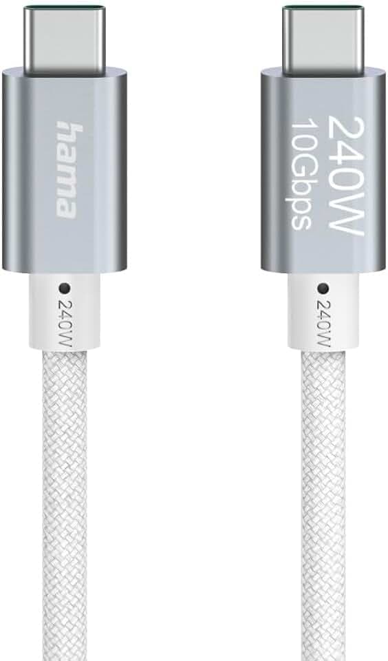 Hama Ladekabel USB-C - USB-C, 240W