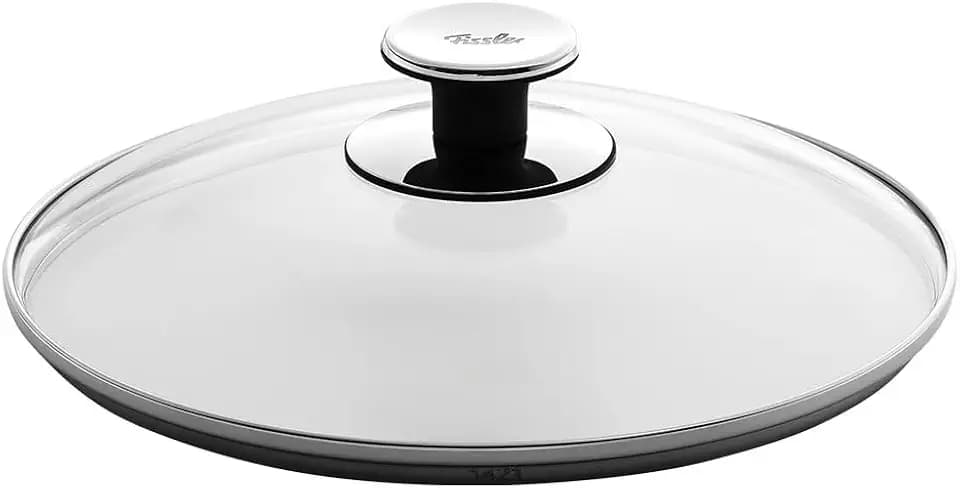 Fissler / Sichtkoch-Glasdeckel (Ø 24 cm) Ersatzdeckel für Pfannen, Töpfe & Schnellkochtöpfe, Transparent, 001-104-24-200/0