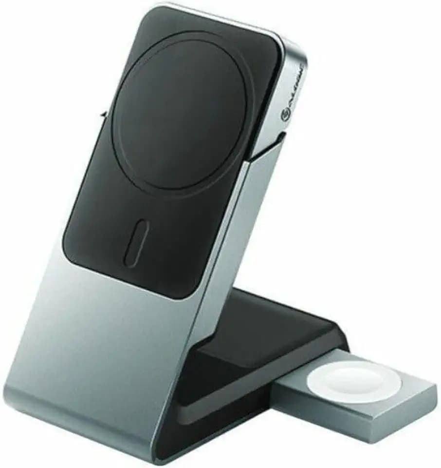 ALOGIC Matrix 3-in-1 Universal Magnetic Charging Dock with Apple Watch Charger for iPhone 15 Pro Max, 15 Pro, 15 Plus, 15, 14,13, 12, Apple Watch, Airpods Pro for Apple Devices - Black