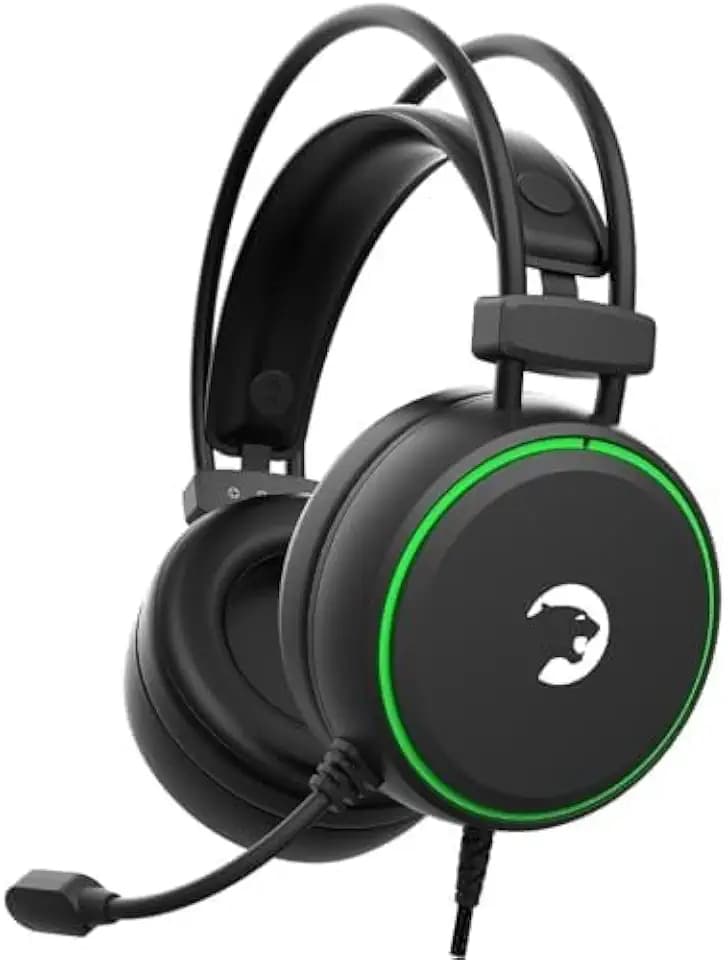 GAMEPOWER JIN X 3.5mm Jack Gaming Headset - Wired Headphones with 50MM Drivers, Comfort Design, 360 Spatial Audio, Noise Cancelling Mic, PS4, PS5, for Xbox, Black